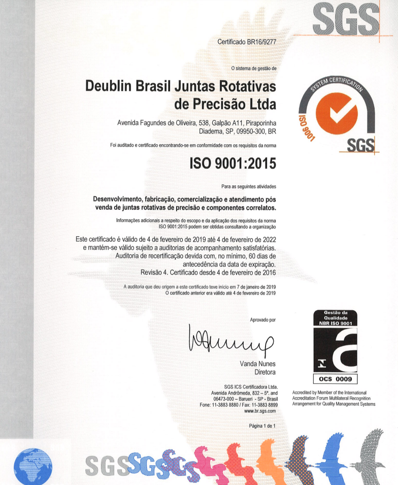 Certificado ISO 2015